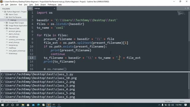 Python for Intermediate - Rename multiple files - Python Intermediate's Project