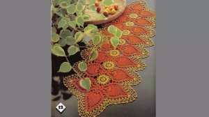 САЛФЕТКА - ДОРОЖКА КРЮЧКОМ ИЗ МОТИВОВ - АНАНАСОВ. ЧАСТЬ 1