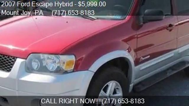 2007 Ford Escape Hybrid Base 4dr SUV for sale in Mount Joy, смотреть онлайн