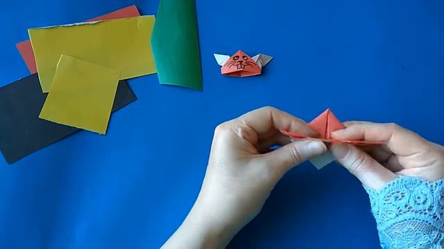 Кролик маска оригами,как сделать маску кролика из бумаги .