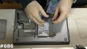 Замена жесткого диска ноутбука Samsung NP530 на SSD. Как добавить оперативку в ноутбук и снять CDRO