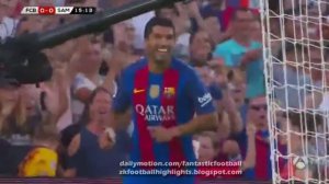 Гол Луиса Суареса Барселона - Сампдориия 1-0 10.08.2016 HD