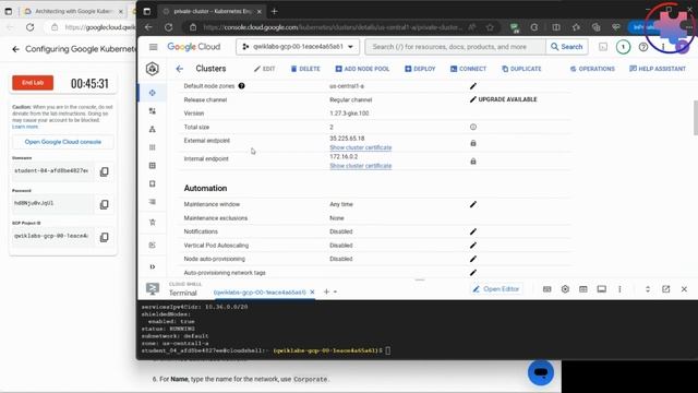Configuring Google Kubernetes Engine (GKE) Networking (Qwiklabs Walkthrough) смотреть онлайн