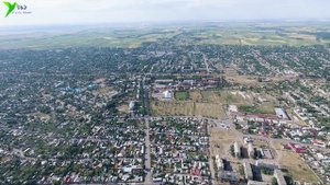 г. Кара-Балта с высоты птичьего полета (панорама) Kara-Balta, Kyrgyzstan