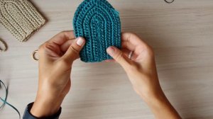 DIY ключница из рафии крючком.