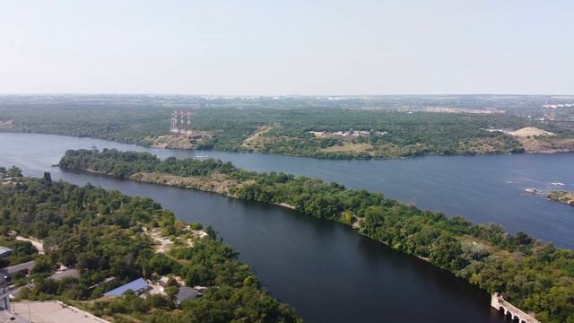 Днепрогэс с высоты птичьего полёта