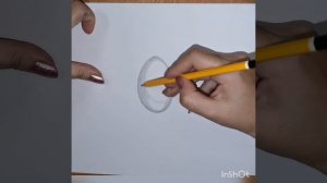 Как нарисовать яйцо простым карандашом