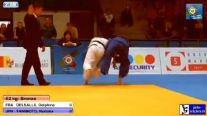 Judo 2013 European Open Oberwart: Delsalle (FRA) - Tanimoto (JPN) [-52kg] bronze