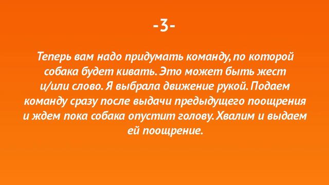 Учим собаку кивать