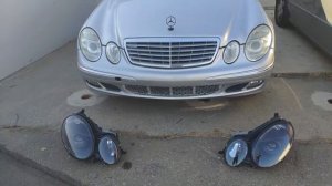Mercedes W211 не работают новые китайские фары mercedes w211 w211 do not work new headlights