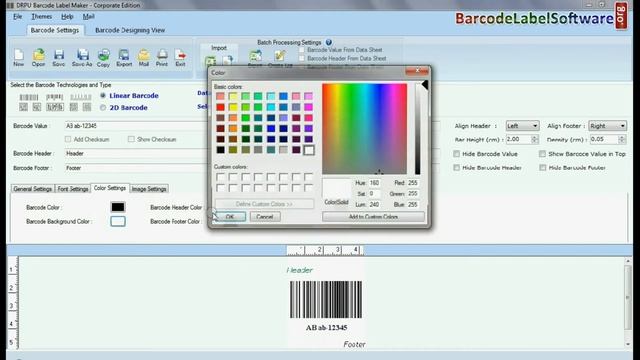 Understand how to create and print barcode label with Code 128 Barcode Font
