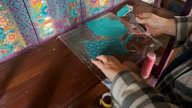 Decoupage on furniture for that boho vibe смотреть онлайн