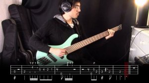 Polyphia - G.O.A.T. [BASS COVER] (tabs on video)