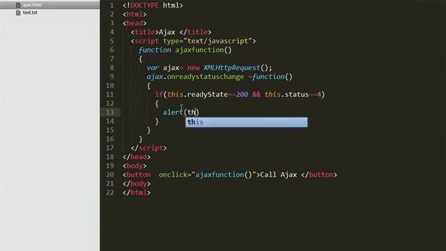 Simple Ajax in java script with example смотреть онлайн