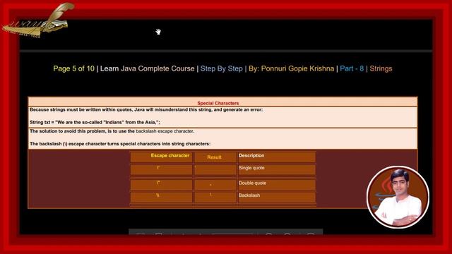 Learn Java Complete Course | Step By Step | Strings | By: Ponnuri Gopie Krishna | Part - 8 смотреть онлайн