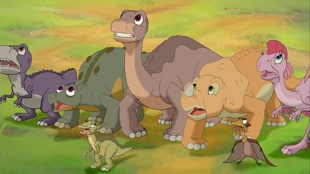 El Diente Agudo caza a los pequeños dinosaurios | En Busca Del Valle Encantado смотреть онлайн