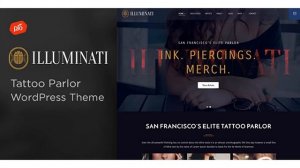 Illuminati - Tattoo Parlor WordPress Theme | Themeforest Website Templates and Themes