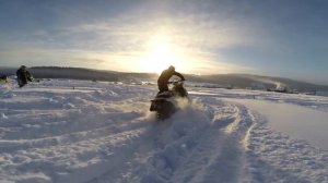 Обучение езде на горном снегоходе курсIVO 1 гр. Бедярыш, Иволин