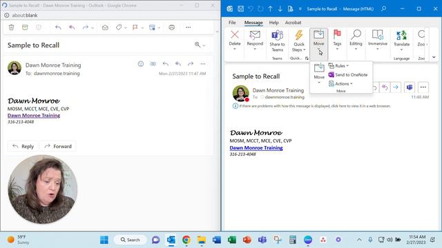 Microsoft Outlook Recall an Email Message 27 February 2023 смотреть онлайн