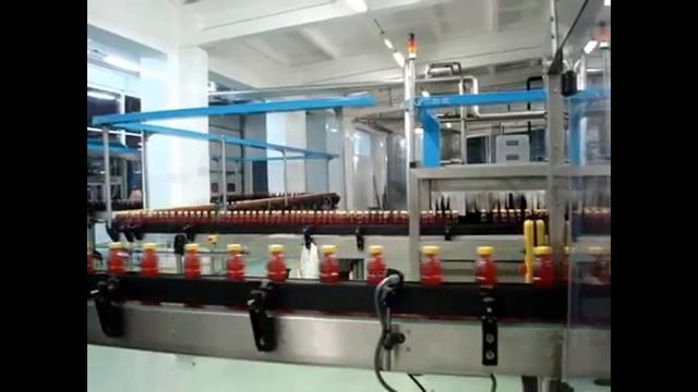 Горячий розлив сока в ПЭТ бутылки