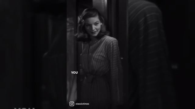 Lauren Bacall in “To Have and Not Have.”(1944) -Follow IG for the full bio! @classictimes