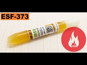 TFL ESF-373. Прожарка флюса до углей