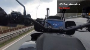 Harley Davidson Pan America vs BMW R 1250GS / Acceleration, Top Speed 220+ km/h and Exhaust Sound