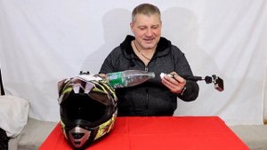 Роторное крепление экшн камеры на шлем.