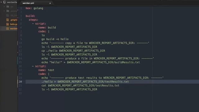 Use the WERCKER_REPORTS_ARTIFACTS_DIR environment variable to download files from a pipeline run смотреть онлайн