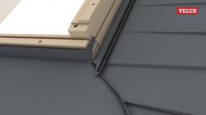 VELUX монтаж окладов ESR/EDS для плоских кровельных материалов