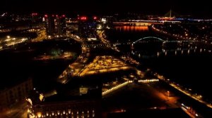 Night drone video of Belgrade | Beograd noću