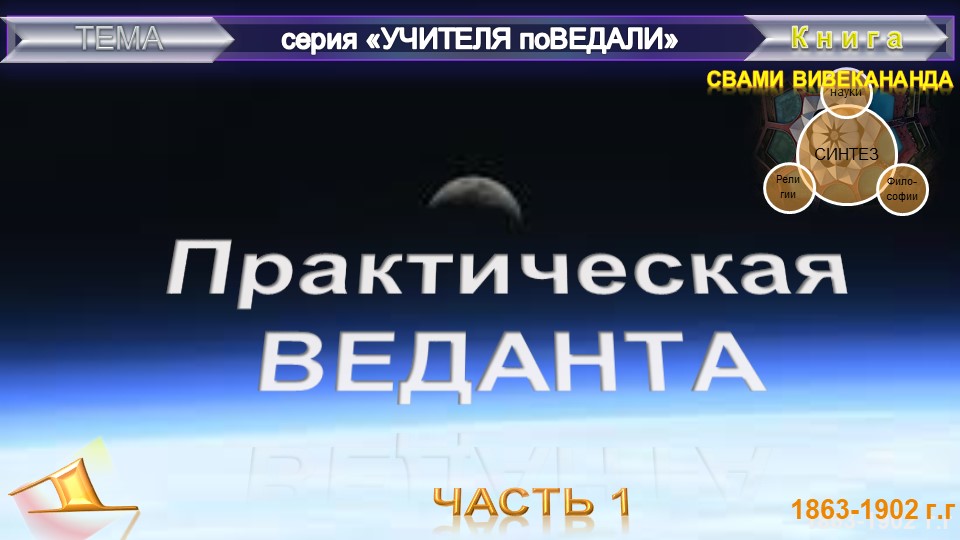 (1) ПРАКТИЧЕСКАЯ ВЕДАНТА- Свами Вивекананда (1863-1902 гг)
