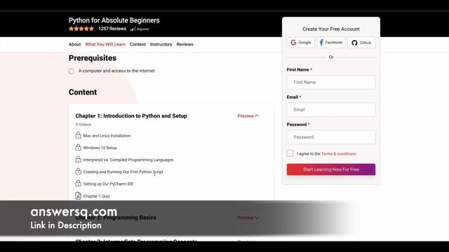 Free Python Course with Certificate for Beginners