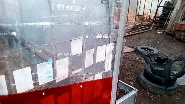 Торец теплицы из ПЭТ бутылок (часть 2) смотреть онлайн