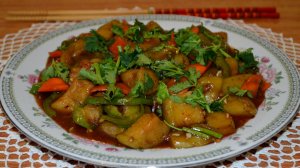Баклажаны в кисло-сладком соусе (糖醋茄子, Táng cù qiézi). Китайская кухня с Оксаной Валерьевной.