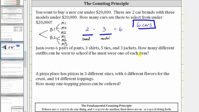 The Counting Principle: Cars, Outfits, and Pizza смотреть онлайн