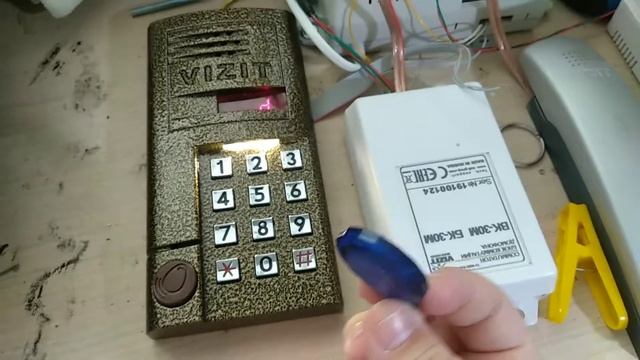 Как записать мастер ключ на домофон Vizit. смотреть онлайн