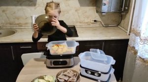 Kitfort KT-4082 пароварка. Обзор пароварки Kitfort. Приготовили с помощью пароварки kitfort.