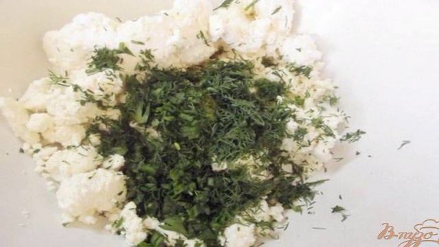 Закусочная творожная запеканка с зеленью