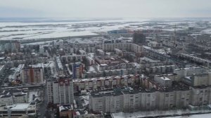 СурГУ с высоты. г.Сургут (р-н Университета) 07.04.2021г.