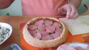 Антибургер. Мегабутер с колбасой