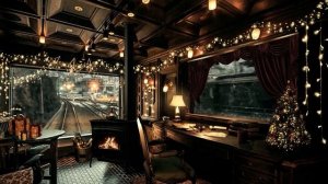 Винтажный рождественский поезд