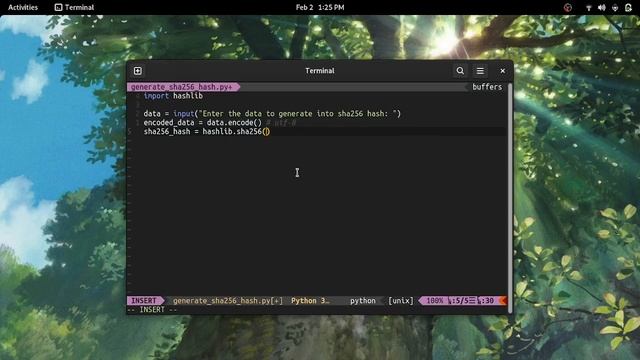 Two ways to generate sha256 hash in python