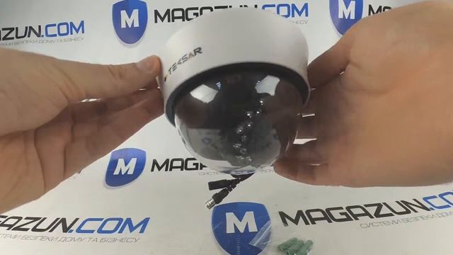Комплектация купольной AHD видеокамеры Tecsar AHDD-3M-20V-in смотреть онлайн