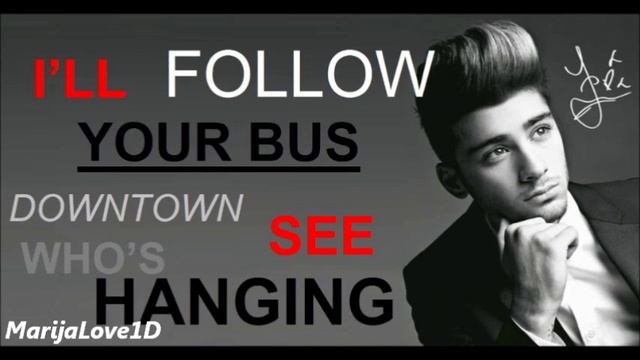 One Direction - One way or another (Lyrics and Pictures) BEST LYRICS VIDEO смотреть онлайн