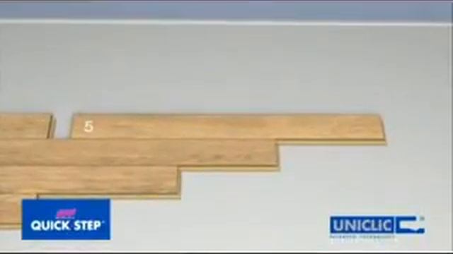 Укладка ламината Quick Step c системой Uniclic для быстроты укладки. смотреть онлайн