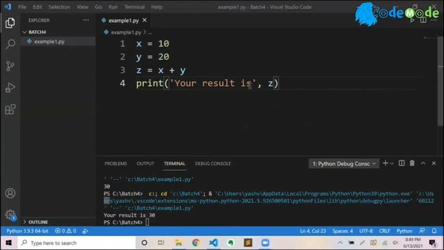 Handling Input and output in Python | Print in Python | Python free course | CodeMode