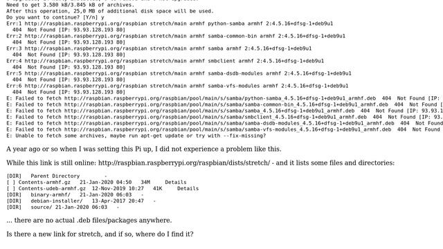 Raspberry Pi: What repository for Raspberry Pi 3B+ stretch? (repository is empty) смотреть онлайн