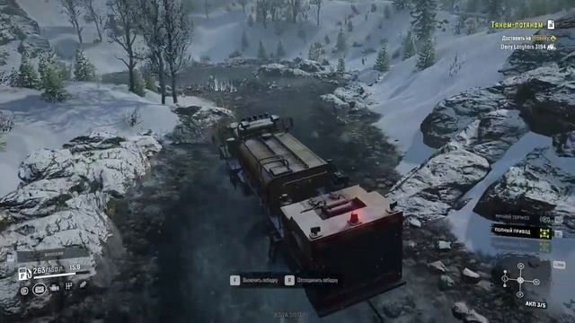 SnowRunner // Спасаем Derry longhorn 3194 на Pacific P12 // Мини обзор смотреть онлайн