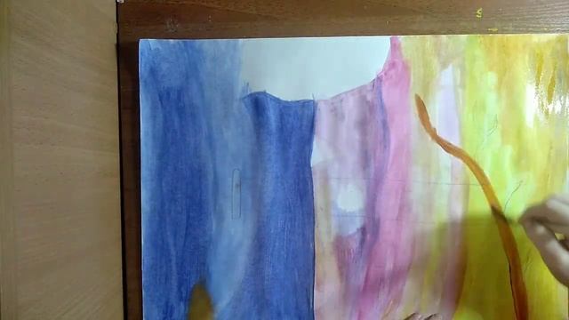 sunset painting lesson romantic рисую закат, романтика , уроки рисования красками смотреть онлайн